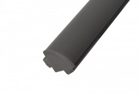 Заглушки профілю овального для терасної дошки Bergdeck дерево/ПВХ антрацит (упаковка 10 шт) BDZC01