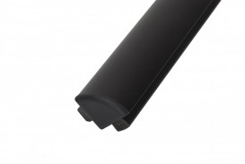 Заглушки профиля овального для террасной доски Bergdeck дерево/ПВХ черный (упаковка 10 шт) BDZC02