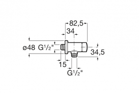 Змивна кнопка-клапан для пісуара Roca Avant хром A5A9279C00