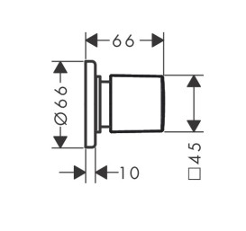 Запорный/переключающий вентиль для душа Hansgrohe Metris E скрытого монтажа бронза 31677140