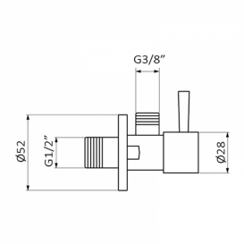 Запірний вентиль GRB Valvuleria хром 05052004