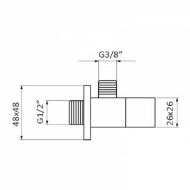 Запірний вентиль GRB Valvuleria хром 05052005