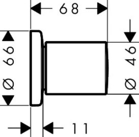 Запірний вентиль Hansgrohe Zesis S хром 74997000