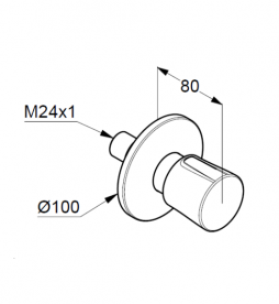 Запорный вентиль Kludi Balance черный матовый/хром 528158775