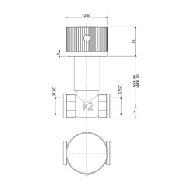 Запорный вентиль Paffoni Jo матовое золото JO004HGSP