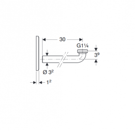 Захисна кришка для змішувачів Geberit з функціональним блоком для прихованого монтажу і внутрістінного сифоном білий 116.426.11.1