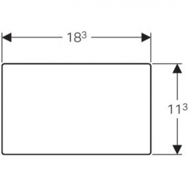 Защитная крышка Geberit Omega для скрытой системы смыва с монтажом заподлицо 115.087.00.1