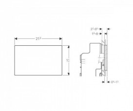 Защитная крышка Geberit Omega Sigma для скрытой системы смыва с монтажом заподлицо 115.696.00.1
