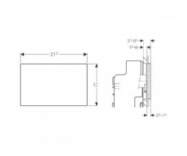 Захисна кришка Geberit Sigma для прихованої системи змиву з видимою рамкою 115.697.00.1
