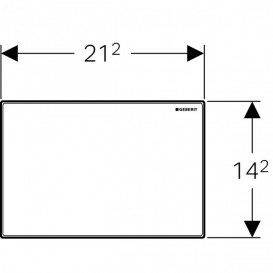Захисна кришка вікна доступу Geberit Omega біле скло 115.082.SI.1