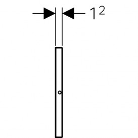 Захисна кришка вікна доступу Geberit Sigma нержавіюча сталь 115.764.FW.1