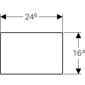 Захисна кришка вікна доступу Geberit Sigma нержавіюча сталь 115.764.FW.1