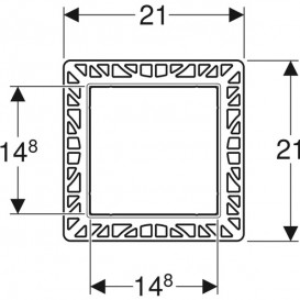 Защитная панель Geberit для смесителей с функциональным блоком скрытого монтажа 116.421.00.1