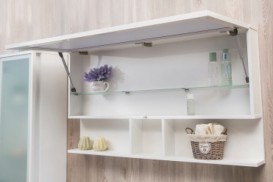 Зеркальный шкаф Буль-Буль Butterfly 1200х646х150 мм белый профиль 20312012200