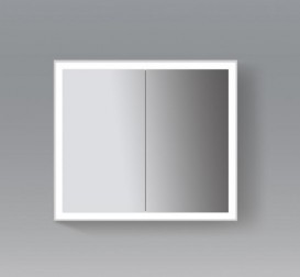 Зеркальный шкаф Duravit L-Cube подвесной 80х15,4 см белый LC755100000