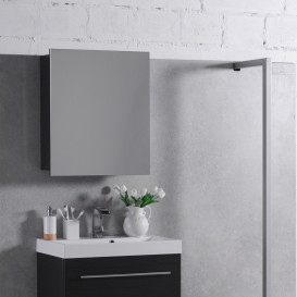 Зеркальный шкаф Fancy Marble 60х16,4 см ДСП серый ШЗ-700 С