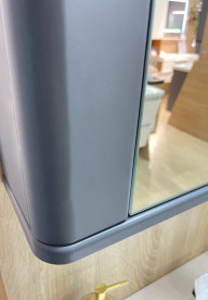 Дзеркальна шафа Fancy Marble Devon 76х27 см МДФ/ДСП графіт матовий 22708012200