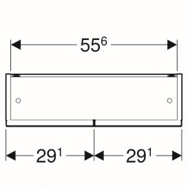 Дзеркальна шафа Geberit Selnova Square підвісний 58,8х17,5 см ДСП лава 501.265.00.1