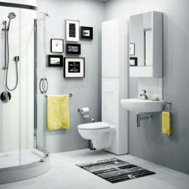 Дзеркальна шафа Kolo Nova Pro 42х85 сірий ясен 88438000