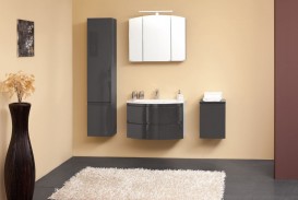 Зеркальный шкаф Kolpa-san Iman TOI 100 подвесной 65х100 см с подсветкой ДСП антрацит 536740