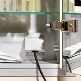 Дзеркальна шафа Laufen Frame 25 120х15х75 см із сенсорним вимикачем алюміній H4088549001441