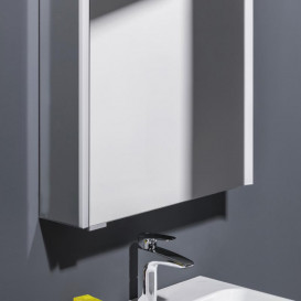 Дзеркальна шафа Laufen Frame 25 45х15х75 см петлі праворуч із сенсорним вимикачем алюміній H4083029001441