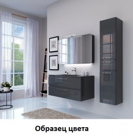 Зеркальный шкаф Marsan Adele-2 подвесной 70х65 см МДФ графит Adele70х65graphite