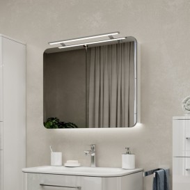 Дзеркальна шафа Marsan Adele-3 підвісний 80х65 см МДФ білий Adele3-80х65white