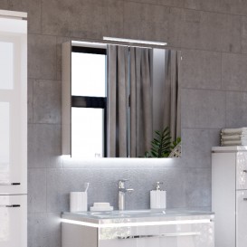 Дзеркальна шафа Marsan Therese-3 підвісна 65х70 см МДФ білий THERESE3-белый