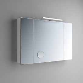 Дзеркальна шафа Marsan Therese-4 підвісна 65х100 см МДФ білий THERESE4-100белый