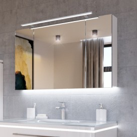 Дзеркальна шафа Marsan Therese-4 підвісна 65х100 см МДФ білий THERESE4-100белый