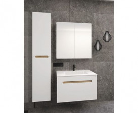 Зеркальный шкаф Radaway Laura 60 ДСП/МДФ белый глянец M41060-01-01