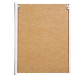 Зеркальный шкафчик Аквародос Квадро 60х75 см ДСП/стекло белый АР000015290