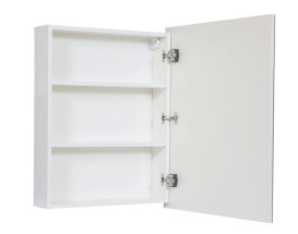 Зеркальный шкафчик Аквародос Квадро 60х75 см ДСП/стекло белый АР000015290