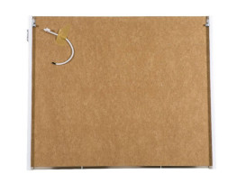 Дзеркальна шафка Аквародос Париж 100х80 см з підсвічуванням ДСП/скло білий АР000001162