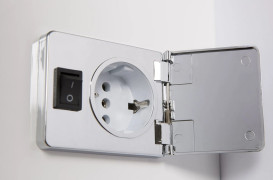 Дзеркальна шафка Аквародос Париж 100х80 см з підсвічуванням ДСП/скло білий АР000001162