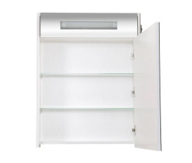 Дзеркальна шафка Аквародос Париж 65х80 см з підсвічуванням ДСП/скло білий АР000001163