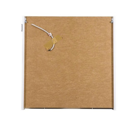 Дзеркальна шафка Аквародос Париж 80х80 см з підсвічуванням ДСП/скло білий АР000001164