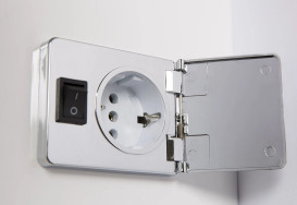 Дзеркальна шафка Аквародос Париж 80х80 см з підсвічуванням ДСП/скло білий АР000001164