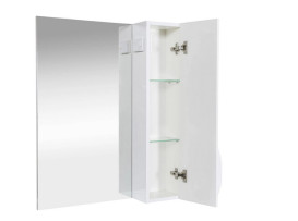 Дзеркальна шафка Аквародос Родорс 65х80 см ДСП/МДФ білий АР000001175