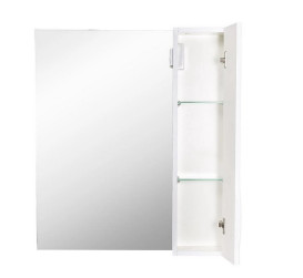 Дзеркальна шафка Аквародос Родорс 70х80 см ДСП/МДФ білий АР000001176