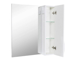 Дзеркальна шафка Аквародос Родорс 70х80 см ДСП/МДФ білий АР000001176