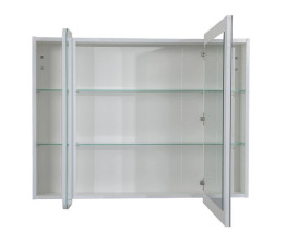 Дзеркальна шафка Аквародос Рома 100х75 см ДСП/скло білий АР000093863