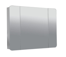 Дзеркальна шафка Аквародос Рома 100х75 см ДСП/скло білий АР000093863