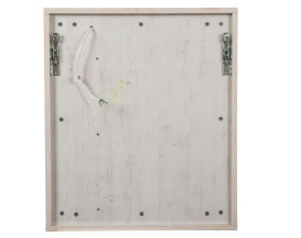 Зеркальный шкафчик Аквародос Шельф 65х75 см ДСП/МДФ нордленд АР000082695