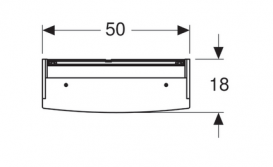 Дзеркальна шафка Geberit Option Basic з підсвічуванням дводверна 500.257.00.1