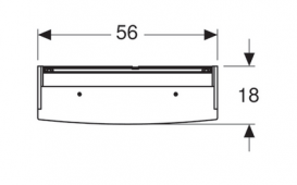 Дзеркальна шафка Geberit Option Basic з підсвічуванням дводверна 500.258.00.1
