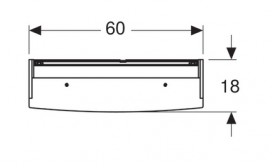 Зеркальный шкафчик Geberit Option Basic с подсветкой двухдверный 500.273.00.1