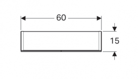Дзеркальна шафка Geberit Option Basic 60х70 см з підсвічуванням дводверна 500.582.00.1