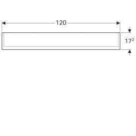 Дзеркальна шафка Geberit Option Plus 120х70 см з підсвічуванням трьохдверна 500.592.00.1